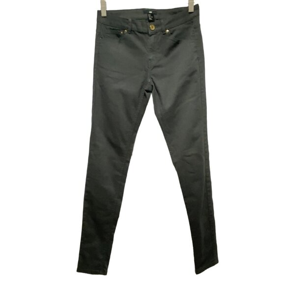 H&M Black Charcoal Skinny Jeans Women's Size Size 6 - Picture 1 of 5